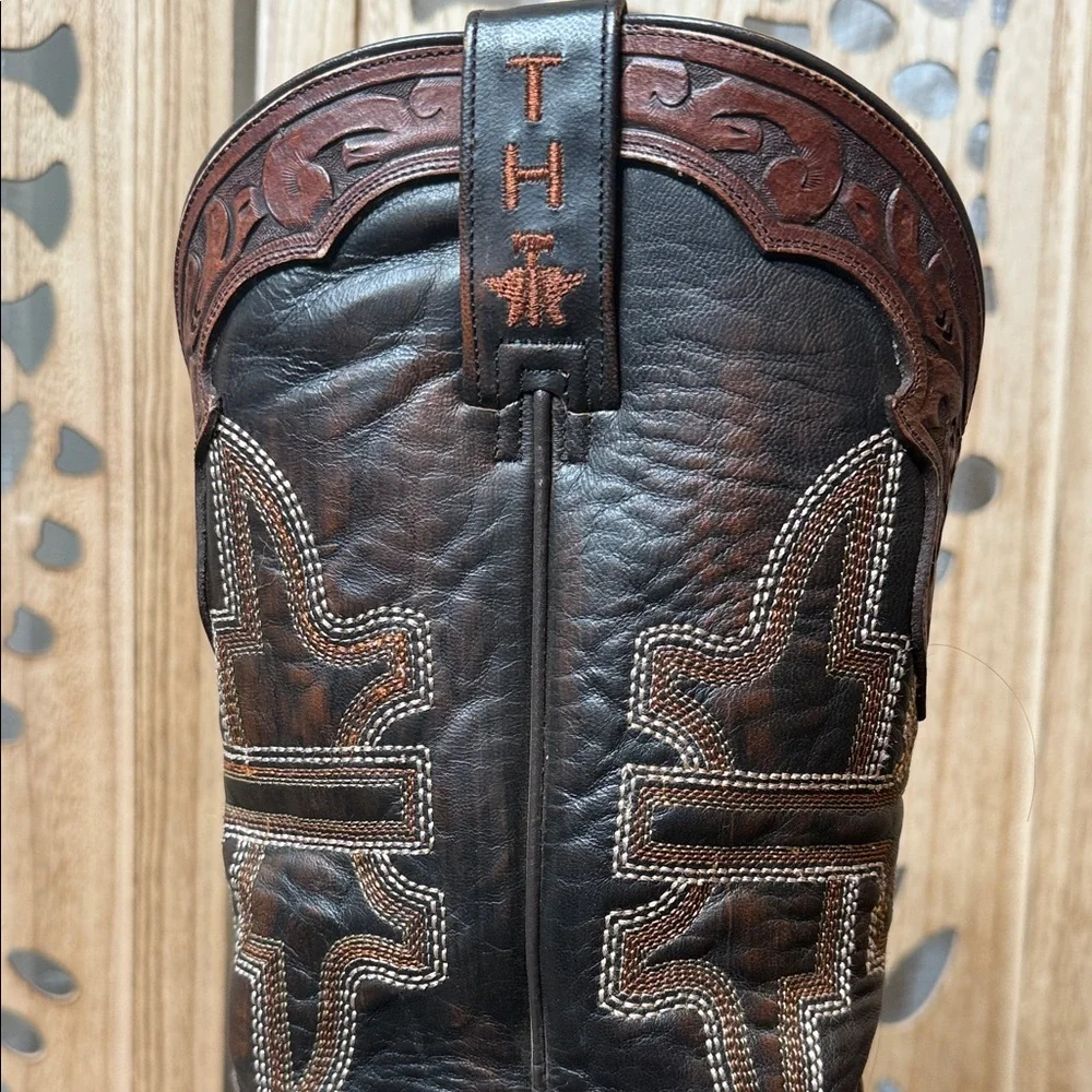 Tin Haul Western Leather Boots - Brown - Picture 6 of 11